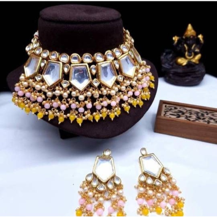 Indian Kundan Choker, Indian Jewelry, Bollywood Jewelry, Pakistani Jewelry, Indian Wedding Necklace, Bridal Choker, Kundan Necklace, Choker | Save 33% - Rajasthan Living 12