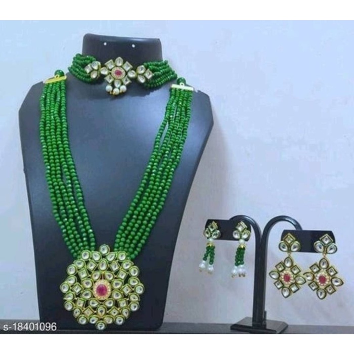 Classic Kundan Meena Necklace Set With Matching Choker, Kundan Meena Work, Indian Jewellery, Indian Choker, Indian Necklace, Indian Tranding | Save 33% - Rajasthan Living 9