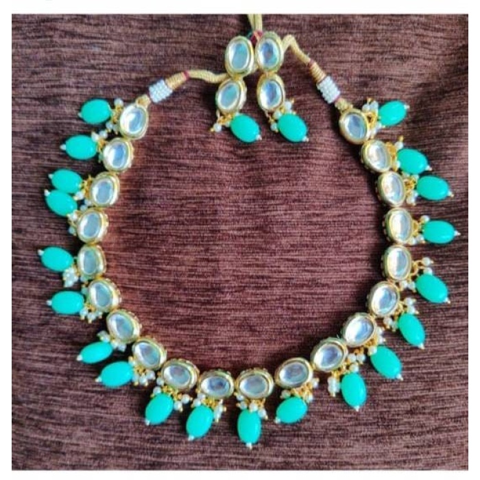 New Kundan Bridal Set, Pearl Choker Necklace Earrings, Indian Bridal Jewelry Set, Kundan Jewelry, Victorian Pearl Choker Statement Diwali | Save 33% - Rajasthan Living 8