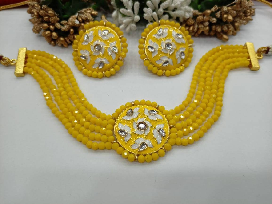 Indian Kundan Choker/ Indian Jewelry/ Indian Necklace/ Indian Choker/ Indian Wedding Necklace Set/ Kundan Choker/ Flower Necklace/ Diwali | Save 33% - Rajasthan Living 13