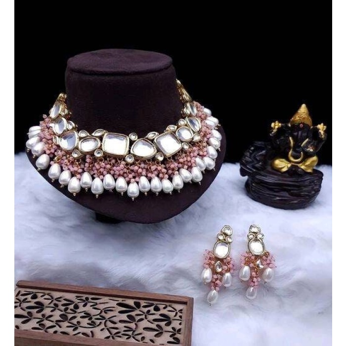 Indian Kundan Choker/ Indian Jewelry/ Indian Necklace/ Indian Choker/ Indian Wedding Necklace Set/ Kundan Choker/ New Year Sale/ New Fashin | Save 33% - Rajasthan Living 5