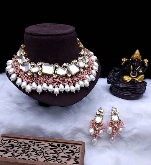 Indian Kundan Choker/ Indian Jewelry/ Indian Necklace/ Indian Choker/ Indian Wedding Necklace Set/ Kundan Choker/ New Year Sale/ New Fashin | Save 33% - Rajasthan Living 11
