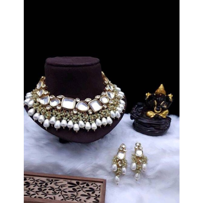 Indian Kundan Choker/ Indian Jewelry/ Indian Necklace/ Indian Choker/ Indian Wedding Necklace Set/ Kundan Choker/ New Year Sale/ New Fashin | Save 33% - Rajasthan Living 7