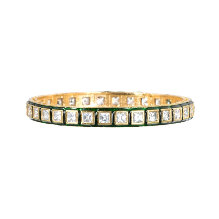 4 Piece Gold Diamond Bangles/ Crystal Bangles/ Indian Jewelry/ Pakistani Jewelry/ Turkish Jewelry/ Wedding Jewelry/ African Jewelry/ Green | Save 33% - Rajasthan Living 11