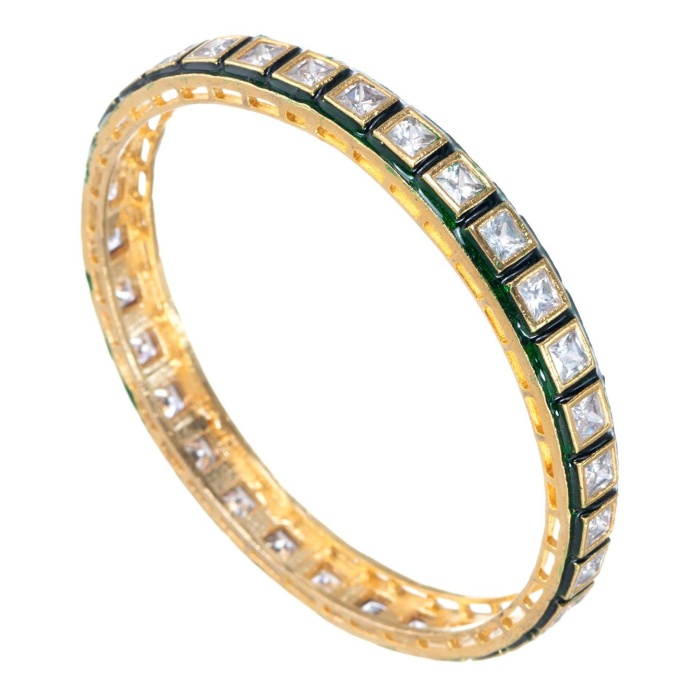 4 Piece Gold Diamond Bangles/ Crystal Bangles/ Indian Jewelry/ Pakistani Jewelry/ Turkish Jewelry/ Wedding Jewelry/ African Jewelry/ Green | Save 33% - Rajasthan Living 9