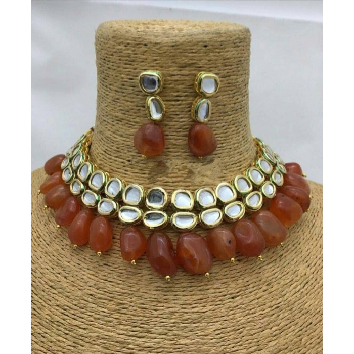 Indian Kundan Choker/ Indian Jewelry/ Indian Necklace/ Indian Choker/ Indian Wedding Necklace Set/ Kundan Choker/ Dulhan Set/ Indian Fashion | Save 33% - Rajasthan Living 5