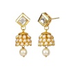 Polki Earrings/indian Earrings/chandbali Earrings/south Indian Jewelry/temple Earrings/pearl Drop Earrings/ Delicate Earrings/ Flower Style | Save 33% - Rajasthan Living 11