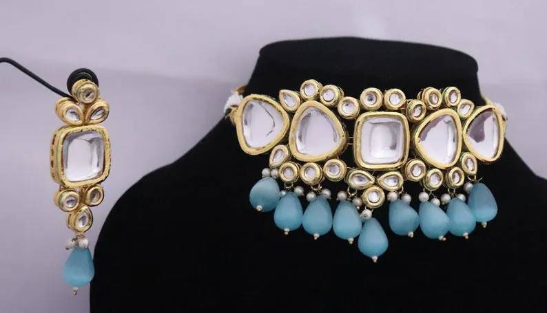 Kundan Necklace, Indian Jewelry, Indian Wedding Jewelry, Ethnic Jewelry Design, Kundan Jewelry Set, Bridal Jewelry Set, Sabyasachi Necklace | Save 33% - Rajasthan Living 12