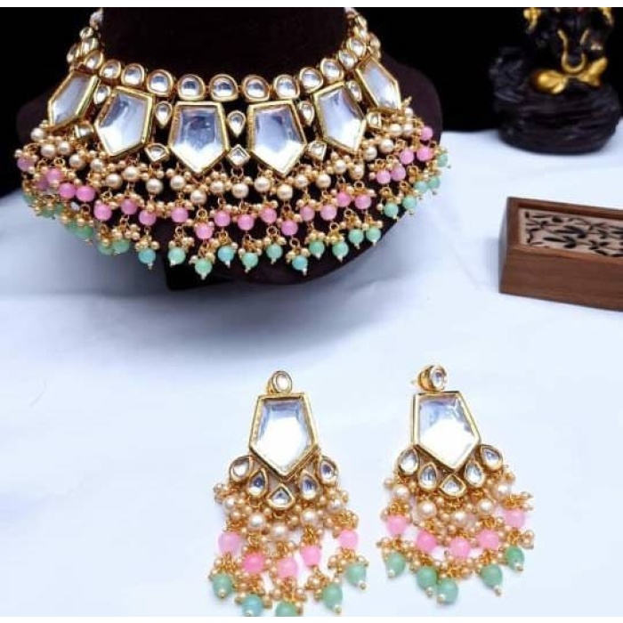 Indian Kundan Choker, Indian Jewelry, Bollywood Jewelry, Pakistani Jewelry, Indian Wedding Necklace, Bridal Choker, Kundan Necklace, Choker | Save 33% - Rajasthan Living 9