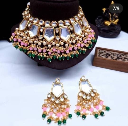 Indian Kundan Choker, Indian Jewelry, Bollywood Jewelry, Pakistani Jewelry, Indian Wedding Necklace, Bridal Choker, Kundan Necklace, Choker | Save 33% - Rajasthan Living 20