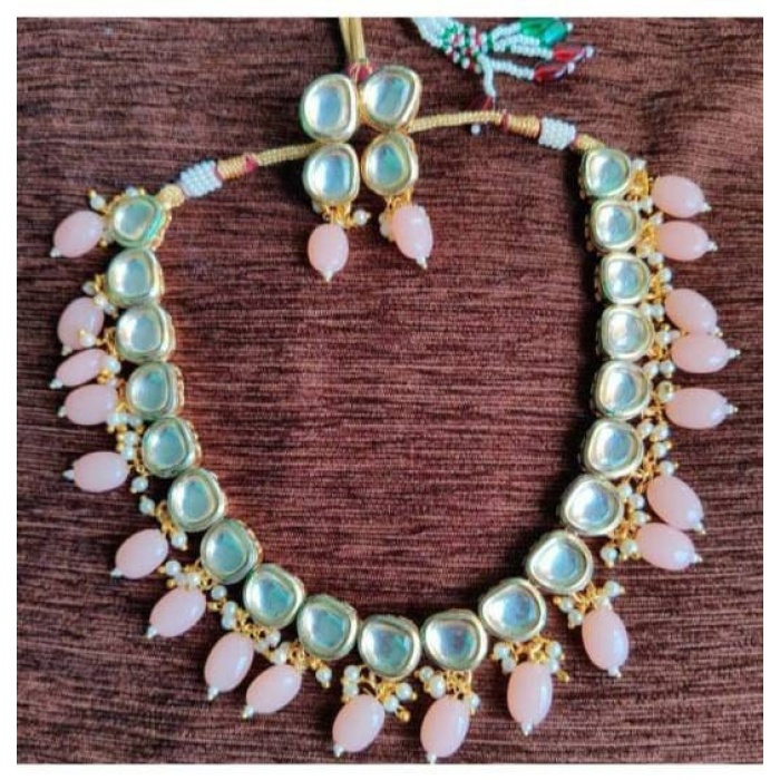 New Kundan Bridal Set, Pearl Choker Necklace Earrings, Indian Bridal Jewelry Set, Kundan Jewelry, Victorian Pearl Choker Statement Diwali | Save 33% - Rajasthan Living 9