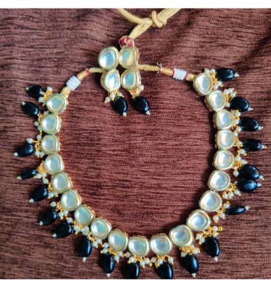 New Kundan Bridal Set, Pearl Choker Necklace Earrings, Indian Bridal Jewelry Set, Kundan Jewelry, Victorian Pearl Choker Statement Diwali | Save 33% - Rajasthan Living 15