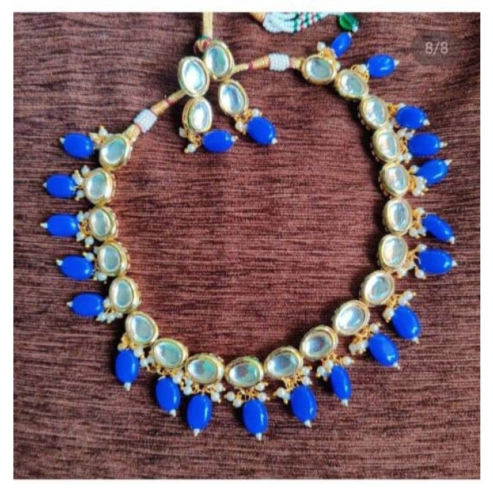 New Kundan Bridal Set, Pearl Choker Necklace Earrings, Indian Bridal Jewelry Set, Kundan Jewelry, Victorian Pearl Choker Statement Diwali | Save 33% - Rajasthan Living 6