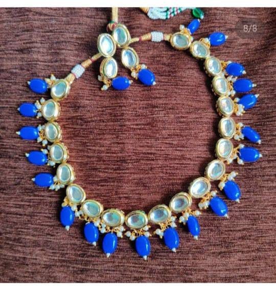 New Kundan Bridal Set, Pearl Choker Necklace Earrings, Indian Bridal Jewelry Set, Kundan Jewelry, Victorian Pearl Choker Statement Diwali | Save 33% - Rajasthan Living 14