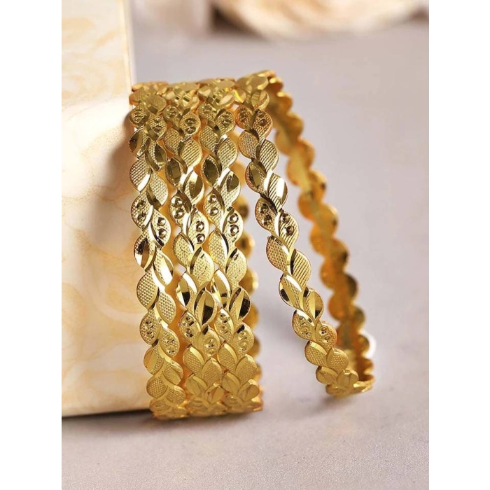 Beautiful Hand Handmade Gold Plated, Designer Bangles, Indian Bangle, Flower Bangle, Wedding Bangle, Indian Jewellery, 4 Pices Set, | Save 33% - Rajasthan Living 5