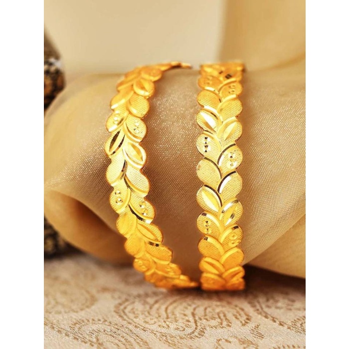 Beautiful Hand Handmade Gold Plated, Designer Bangles, Indian Bangle, Flower Bangle, Wedding Bangle, Indian Jewellery, 2 Pices Set, | Save 33% - Rajasthan Living 5