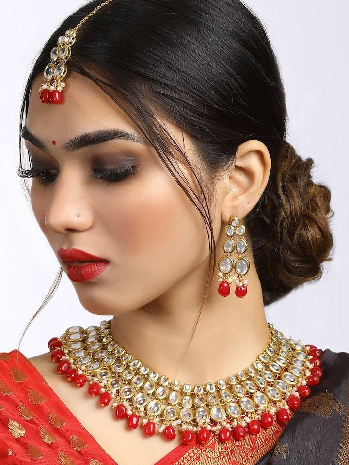 Indian Bridal Choker, Indian Jewelry, Bollywood Jewelry, Pakistani Jewelry, Indian Wedding Necklace, Bridal Choker, Kundan Necklace, Choker | Save 33% - Rajasthan Living 15