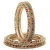 Beautiful Hand Handmade Multi Stone, Designer Bangles, Indian Bangle, Flower Bangle, Wedding Bangle, Indian Jewellery, 4 Pices Set, | Save 33% - Rajasthan Living 11