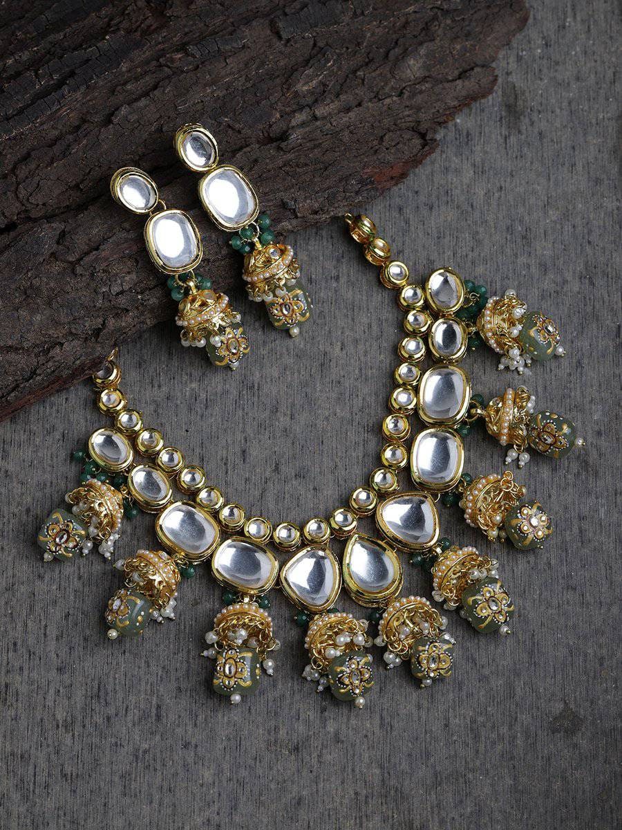 Indian jewelry kundan choker set,kundan meenakari Work Set Kundan Necklace Kundan Choker necklace jewelry set Gifts indian necklace