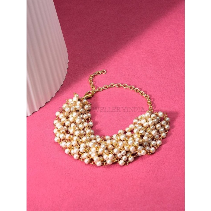 Adjustable Pearl Bracelet – Beautiful Beads Bracelet -ethnic Traditional Jewelry -shiny High Quality Wedding Bracelet – Bridesmaid Bracelet | Save 33% - Rajasthan Living 8
