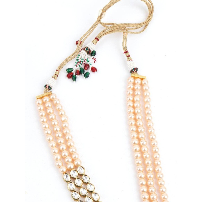 New Kundan Long Chain,one Side Three Layer Golden Beads One Side 3 Layer Kundan, Indian Jewellery, Beautiful Jewellery, Training Jewellery | Save 33% - Rajasthan Living 9