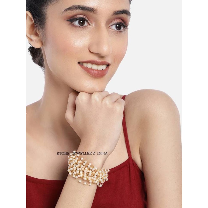 Adjustable Pearl Bracelet – Beautiful Beads Bracelet -ethnic Traditional Jewelry -shiny High Quality Wedding Bracelet – Bridesmaid Bracelet | Save 33% - Rajasthan Living 7