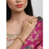 Kundan Bracelet/ Polki Haath Phool /hath Panja/ Adjustable Bracelet/ Finger Bracelet /indian Bridal Jewellery/ Hand Harness /dulhan Barclet | Save 33% - Rajasthan Living 9