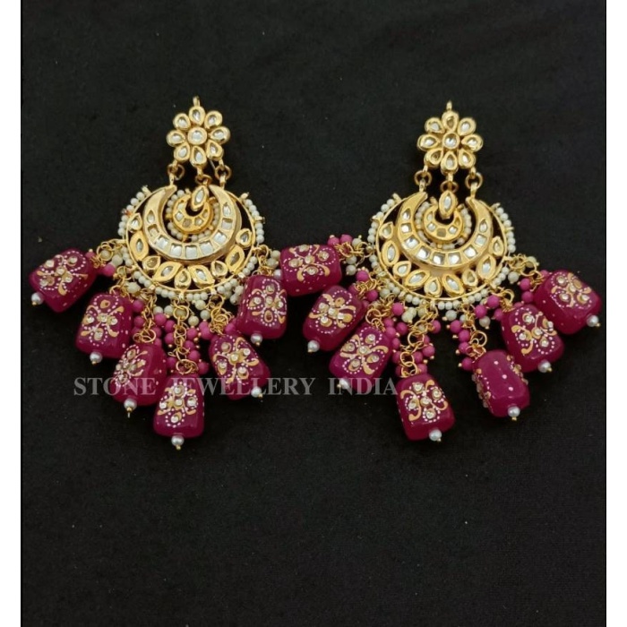 Traditional Earrings/kundan Chandbalis/chandbalis/sabyasachi Earrings/sabyasachi Chandbalis/kundan Earrings/kundan Meena Earrings/indian | Save 33% - Rajasthan Living 12