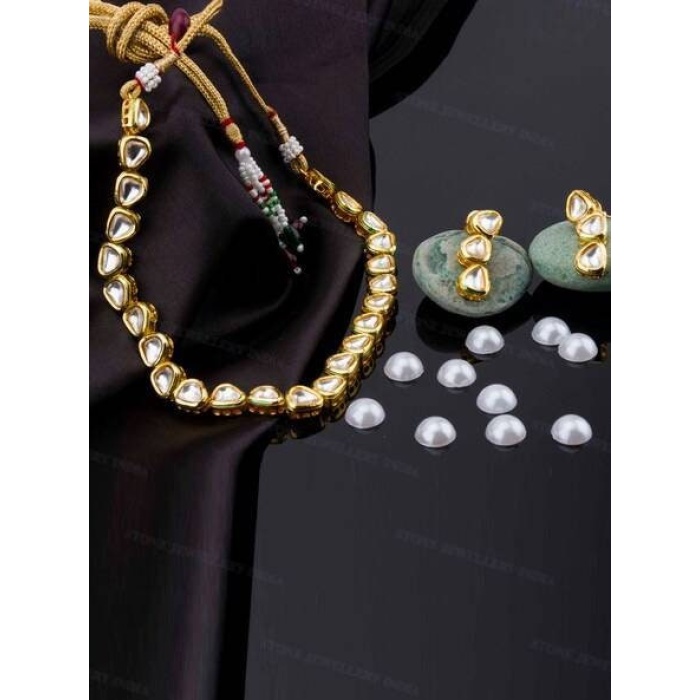 Kundan Necklace/ Golden Meenakari Necklace/ Kundan Necklace/ Bridal Kundan Necklace/ Kundan Jewelry/indian Wedding/kundan Meenakari Necklace | Save 33% - Rajasthan Living 5