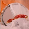 Beautiful Gold Plated Ruby Stone Bangles -wedding Bridal Jewelry -bridesmaid Gift -designer Pearl Bangles -indian Ethnic Bangle | Save 33% - Rajasthan Living 10