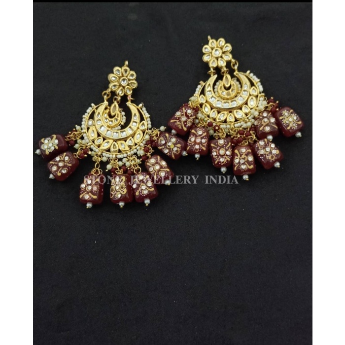 Traditional Earrings/kundan Chandbalis/chandbalis/sabyasachi Earrings/sabyasachi Chandbalis/kundan Earrings/kundan Meena Earrings/indian | Save 33% - Rajasthan Living 7