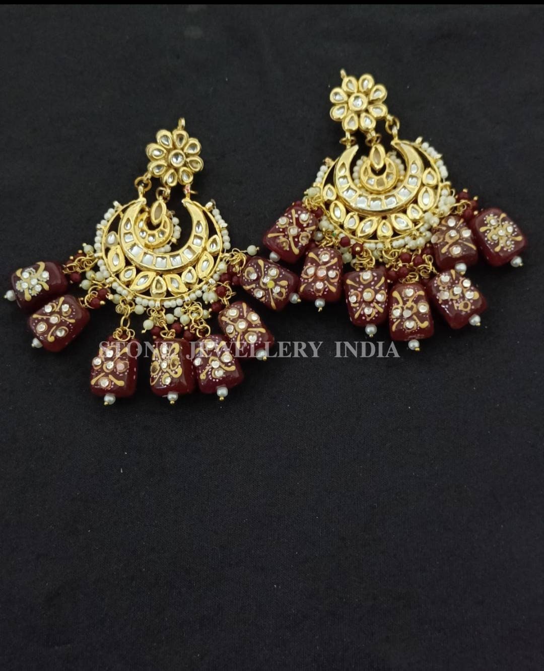 Traditional Earrings/kundan Chandbalis/chandbalis/sabyasachi Earrings/sabyasachi Chandbalis/kundan Earrings/kundan Meena Earrings/indian | Save 33% - Rajasthan Living 15