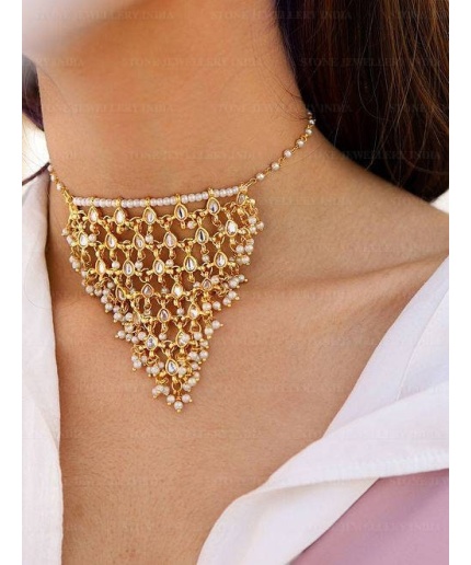 Kundan Necklace/ Indian Jewelry/ High Quality Jewelry Set, Bridal Aad Wedding Set, Bollywood Jewelry,Rajputi Jewelry. Gold Plated Fashion | Save 33% - Rajasthan Living