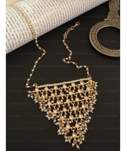 Kundan Necklace/ Indian Jewelry/ High Quality Jewelry Set, Bridal Aad Wedding Set, Bollywood Jewelry,Rajputi Jewelry. Gold Plated Fashion | Save 33% - Rajasthan Living 3