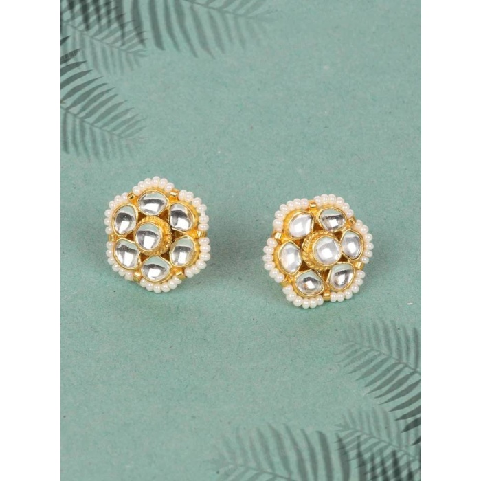White Flower Earrings, White Cherry Blossom Earrings, Sakura Earrings, Bridal Earrings, Flower Dangle Earrings, New Bollywood Earrings | Save 33% - Rajasthan Living 5