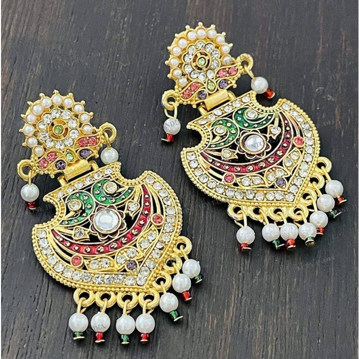 Long Navratan Mala Rani Haar Set/ Indian Pakistani Shaadi Wedding Bridal Jewelry/ Sabyasachi Inspirational/ Bollywood / Muslim Fashion | Save 33% - Rajasthan Living 7