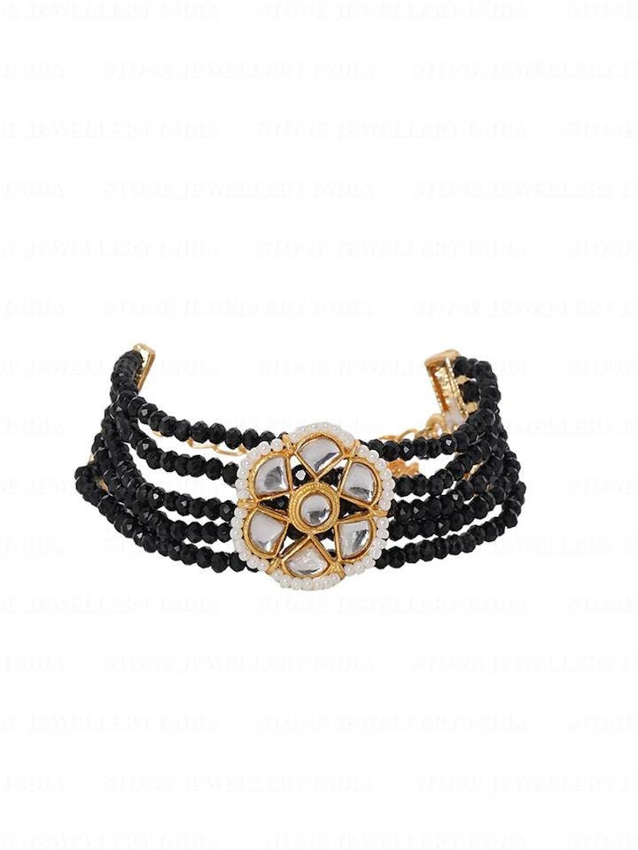 Kundan Bracelet/ Polki Haath Phool /hath Panja/ Adjustable Bracelet/ Finger Bracelet /Indian Bridal Jewellery/ Hand Harness /Flower Bracelet | Save 33% - Rajasthan Living 13