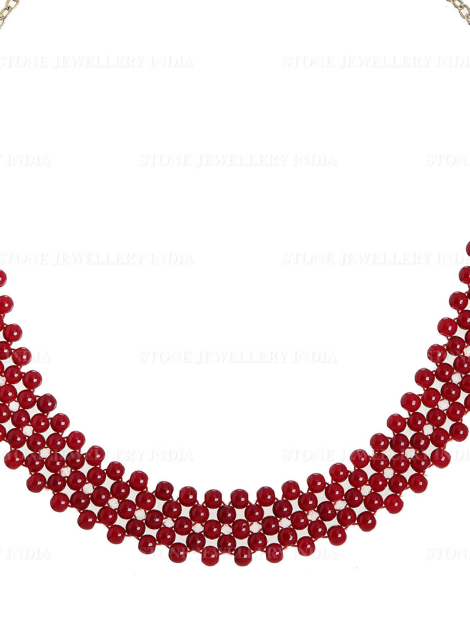 Handcrafted Red Beaded Hairband for Girls | Save 33% - Rajasthan Living 11
