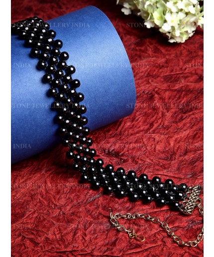 Handcrafted Black Beaded Hairband for Girls | Save 33% - Rajasthan Living 3