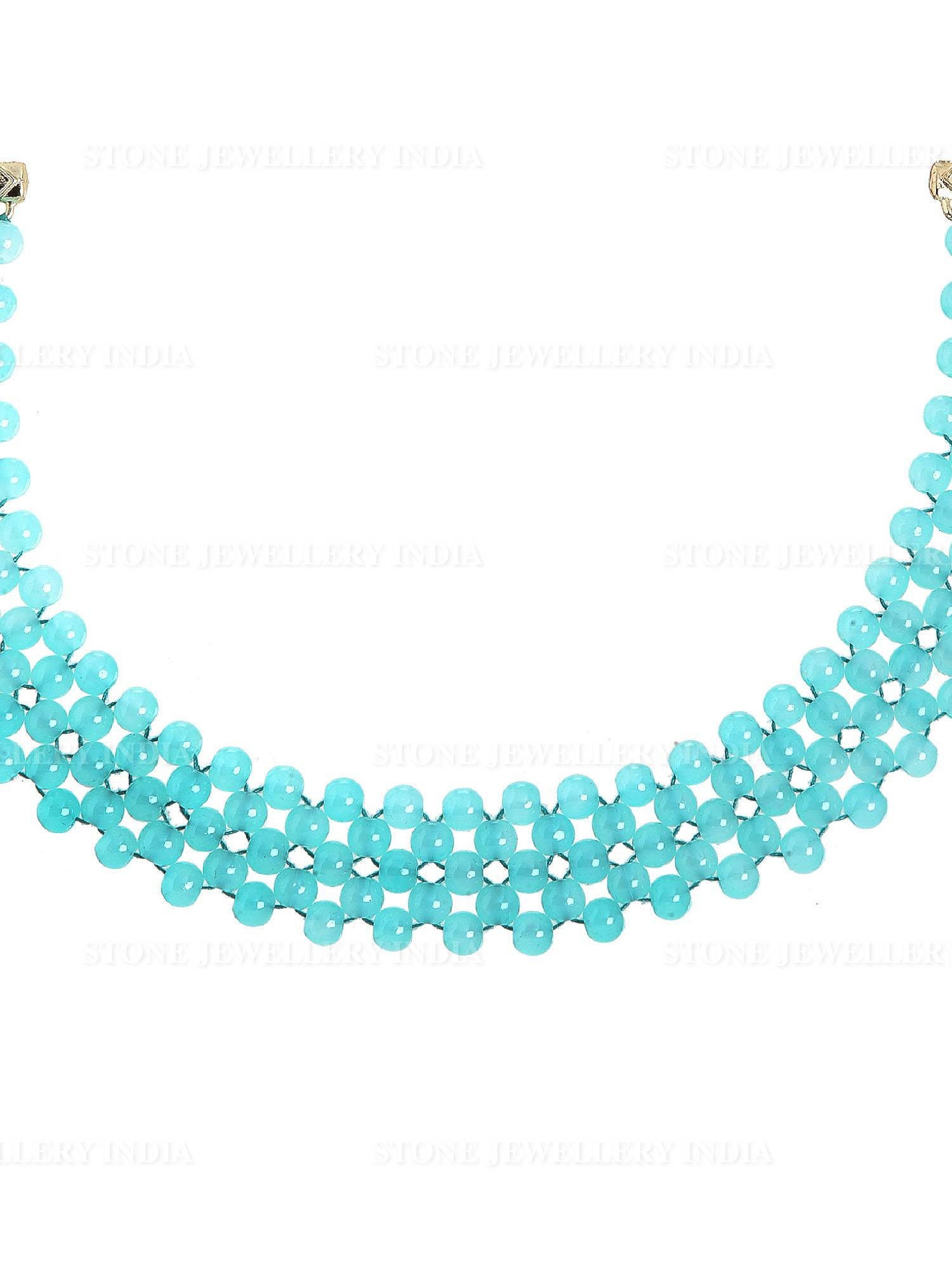 Handcrafted Sky Blue Beaded Hairband for Girls | Save 33% - Rajasthan Living 12