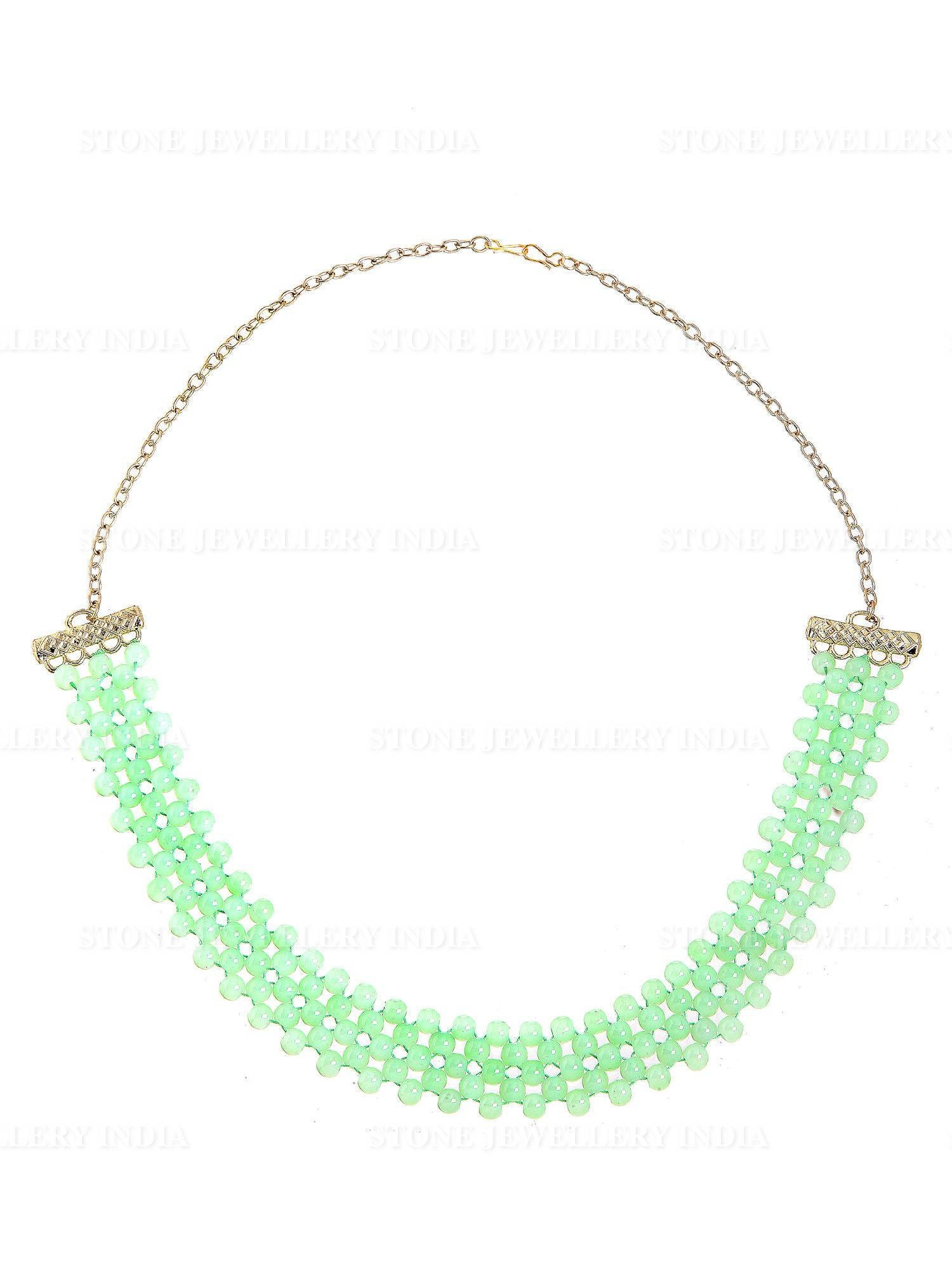 Handcrafted Mint Green Beaded Hairband for Girls | Save 33% - Rajasthan Living 11