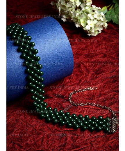 Handcrafted Green Beaded Hairband for Girls | Save 33% - Rajasthan Living 3