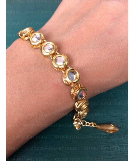 Kundan Bracelet/ Polki Haath Phool /hath Panja/ Adjustable Bracelet/ Finger Bracelet /Indian Bridal Jewellery/ Hand Harness /Dulhan Barclet | Save 33% - Rajasthan Living