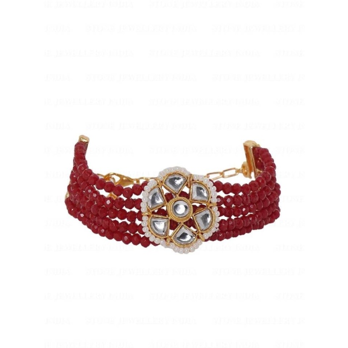 Kundan Bracelet/ Polki Haath Phool /hath Panja/ Adjustable Bracelet/ Finger Bracelet /Indian Bridal Jewellery/ Hand Harness /Flower Bracelet | Save 33% - Rajasthan Living 9