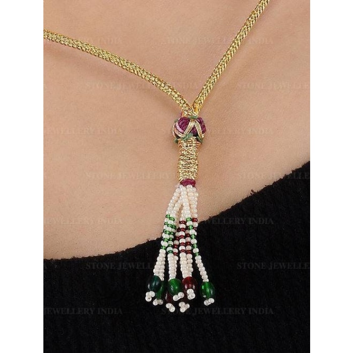 Kundan Necklace/ Golden Meenakari Necklace/ Kundan Necklace/ Bridal Kundan Necklace/ Kundan Jewelry/indian Wedding/kundan Meenakari Necklace | Save 33% - Rajasthan Living 8