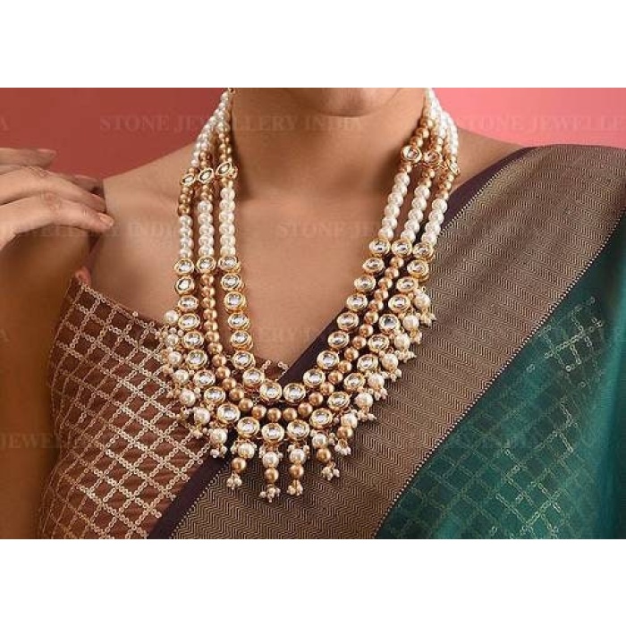 Kundan Necklace/ Golden Meenakari Necklace/ Kundan Necklace/ Bridal Kundan Necklace/ Kundan Jewelry/indian Wedding/kundan Meenakari Necklace | Save 33% - Rajasthan Living 5
