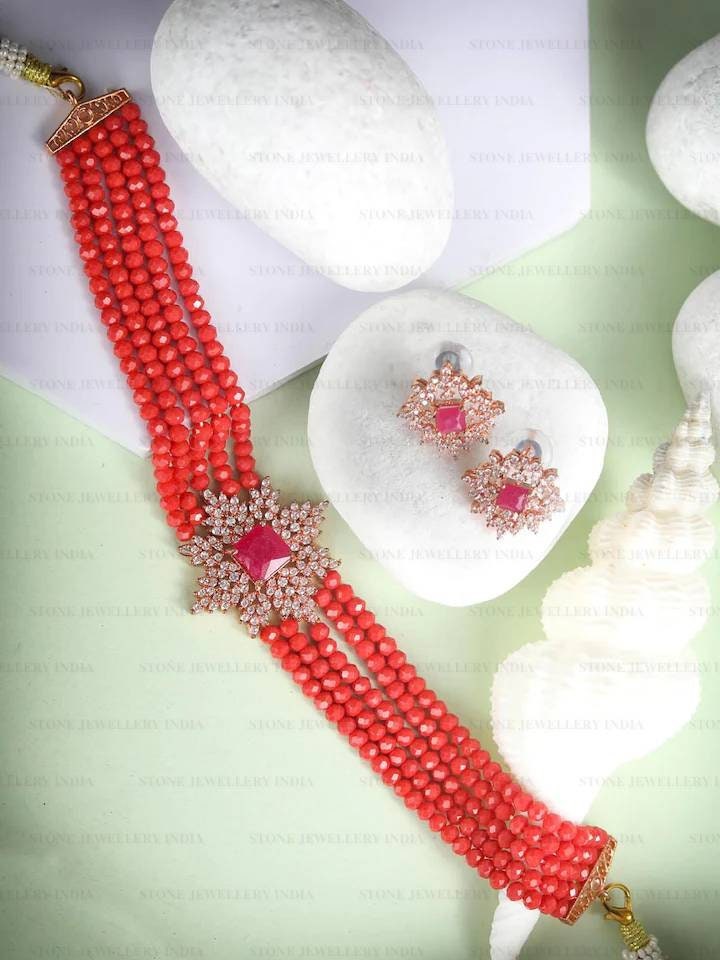Indian Kundan Choker/ Indian Jewelry/ Indian Necklace/ Indian Choker/ Indian Wedding Necklace Set/ Ad Jewellery / cz Jewellery / Diwali Sale | Save 33% - Rajasthan Living 12