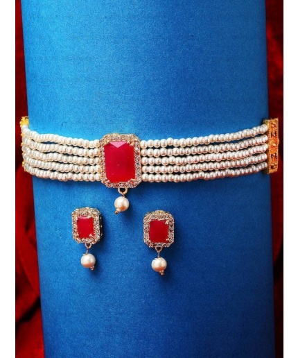 Indian Kundan Choker/ Indian Jewelry/ Indian Necklace/ Indian Choker/ Indian Wedding Necklace Set/ Ad Jewellery / cz Jewellery / Diwali Sale | Save 33% - Rajasthan Living
