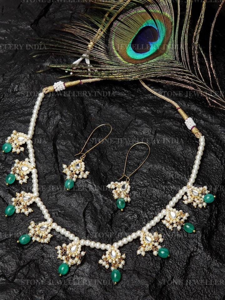 Kundan Necklace/ Golden Meenakari Necklace/ Kundan Necklace/ Bridal Kundan Necklace/ Kundan Jewelry/Indian Wedding/kundan Meenakari Necklace | Save 33% - Rajasthan Living 10