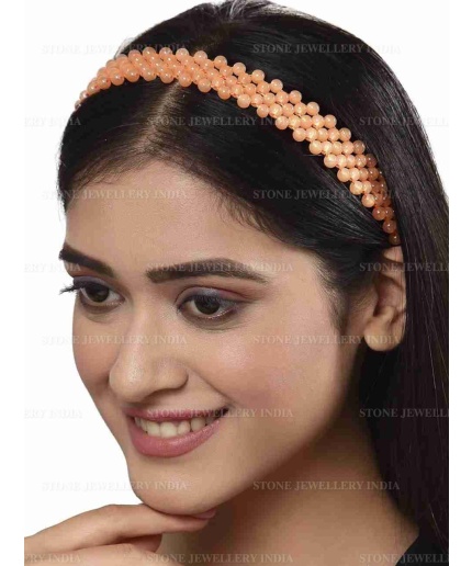 Handcrafted Pich Beaded Hairband for Girls | Save 33% - Rajasthan Living